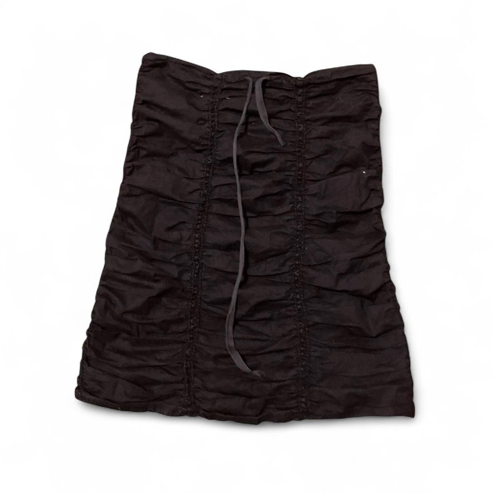 Forever black halter dress stretch drawstrings‎ gothic y2k Women's M